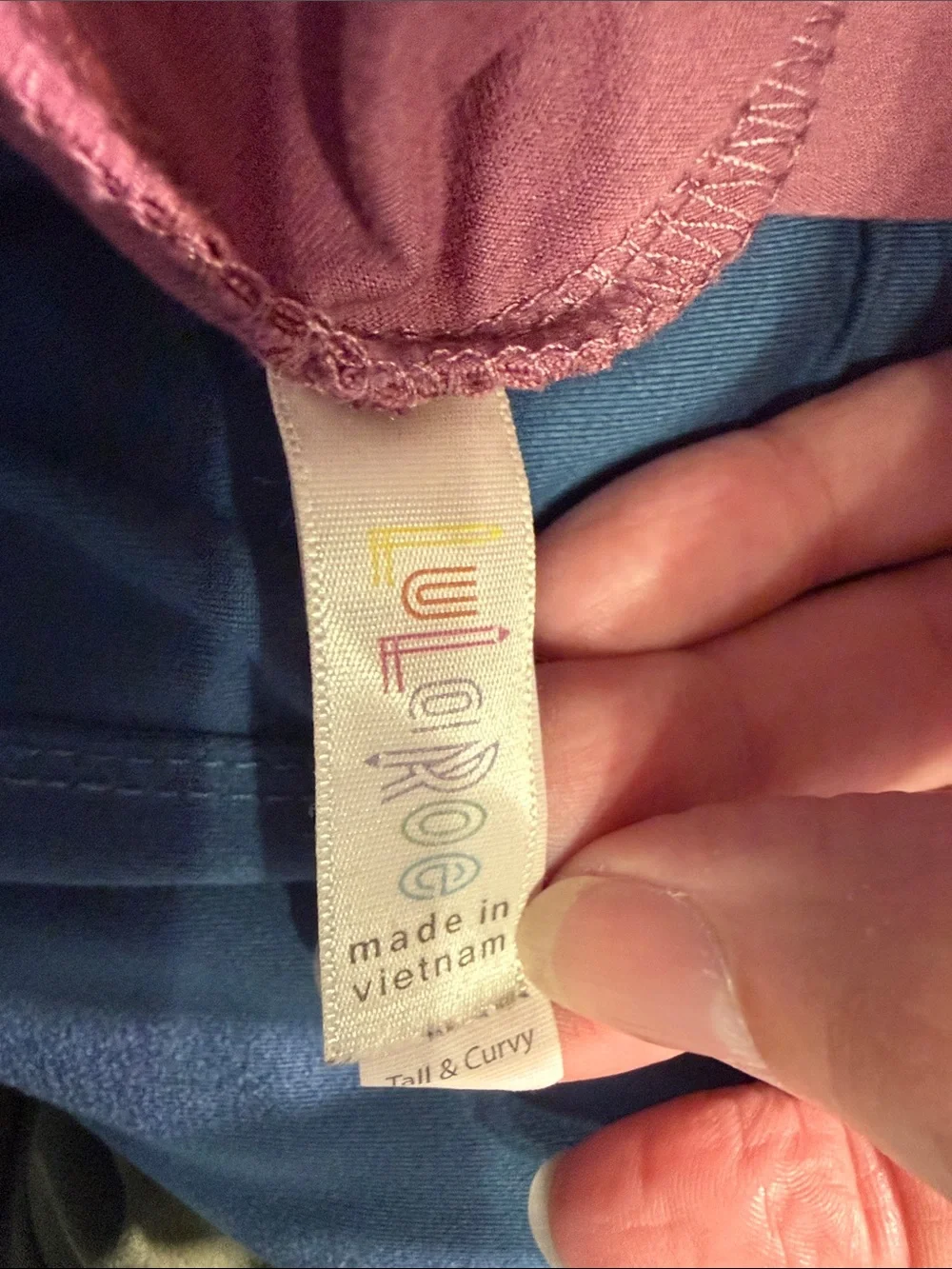 LuLaRoe TC Legging Bundle in Red, Dusty Rose, Slate Blue & Olive